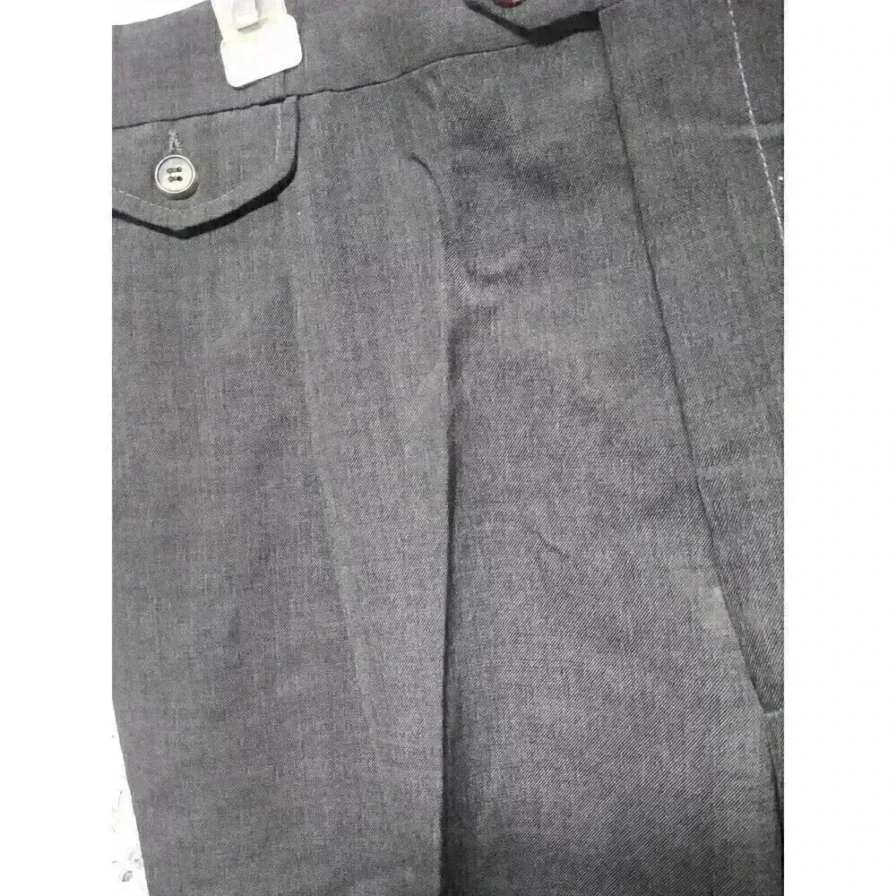 Vintage Racquet Club Gray Dress Pants Men's Size 34 Pleated Machine Washable